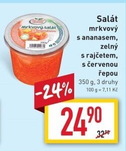 Mrkvový salát s ananasem Jihočeská zelenina