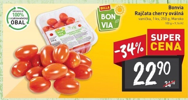 Rajčata cherry Billa Bonvia