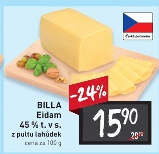 Sýr Eidam 45% Billa