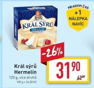 Sýr Hermelín Král sýrů