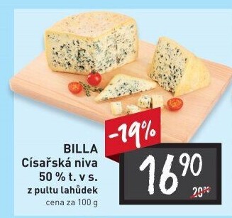 Sýr Niva císařská 50% Billa