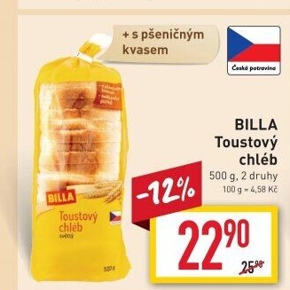 Toustový chléb Billa