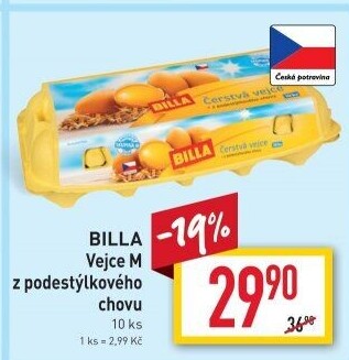 Vejce z podestýlky M Billa