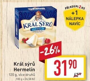 Sýr Hermelín Král sýrů