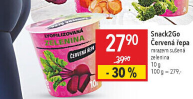 Červená řepa sušená mrazem Snack2Go