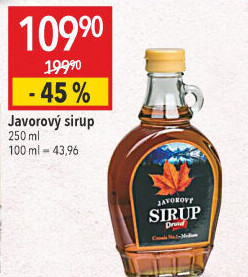 Javorový sirup Druid