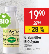 Jogurtový nápoj Bio Ayran Grabmüller