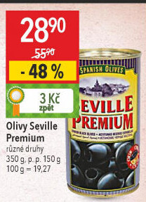 Olivy černé Seville Premium