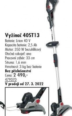 Aku vyžínač VeGA 40ST13