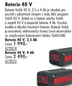 Baterie VeGA