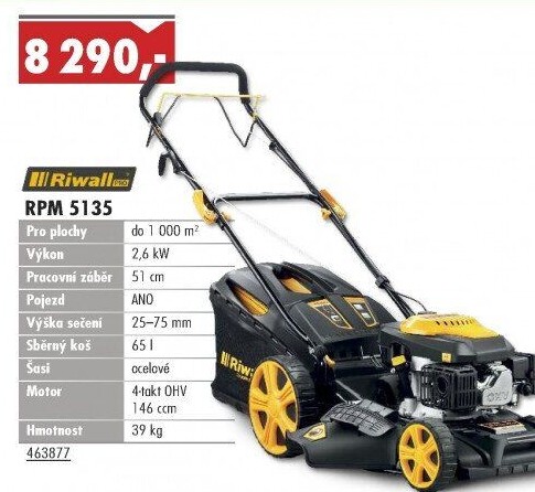 Benzínová sekačka Riwall RPM 5135