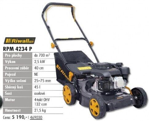 Benzínová sekačka Riwall RPM4234P