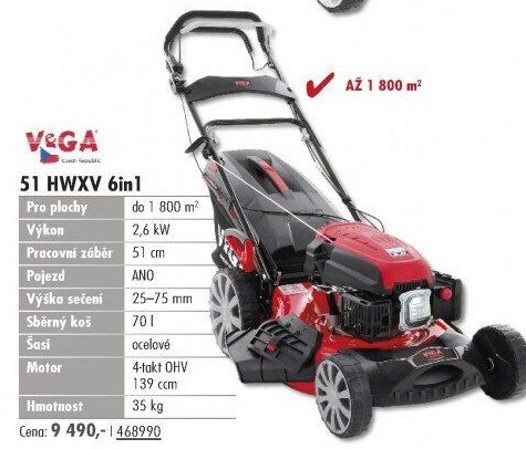 Benzinová sekačka VeGA 51HWXV