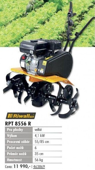 Benzínový kultivátor Riwall RPT 8556 R