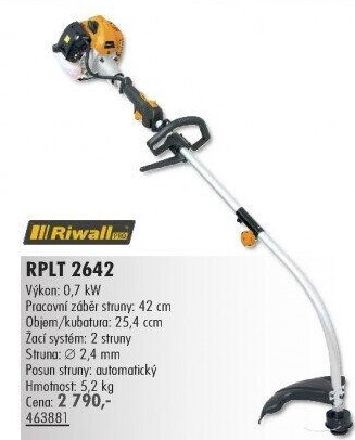 Benzínový vyžínač Riwall RPLT 2642