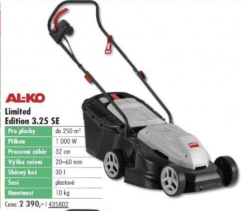 Elektrická rotační sekačka AL-KO Classic 3,25