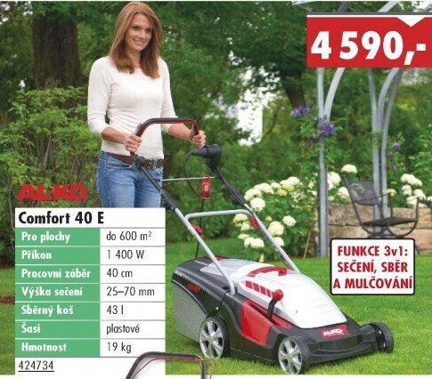 Elektrická rotační sekačka AL-KO Comfort 40 E