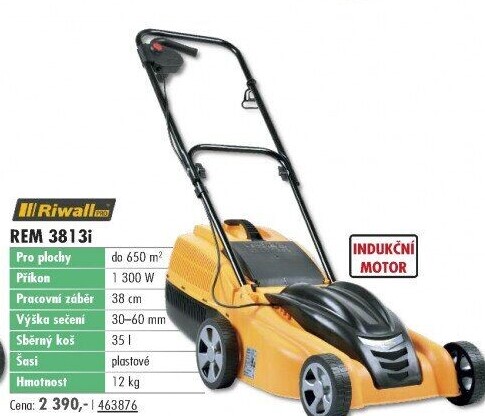 Elektrická sekačka Riwall REM 3813i