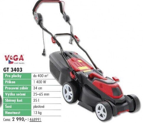 Elektrická sekačka VeGA GT3403