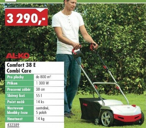 Elektrická travní fréza Al-Ko Comfort 38 E Combi Care
