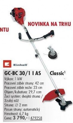 Křovinořez benzínový Einhell GC-BC 30/1 I AS Classic