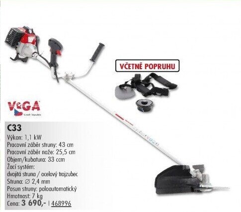 Křovnořez benzinový VeGA C33