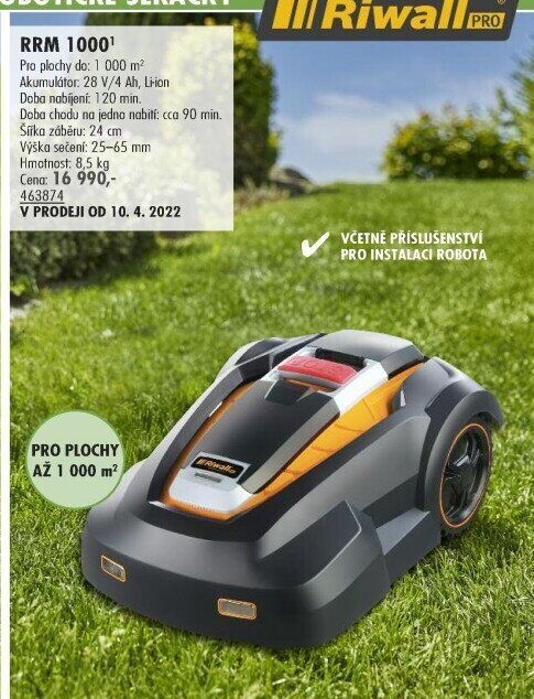 Robotická sekačka Riwall RRM 1000