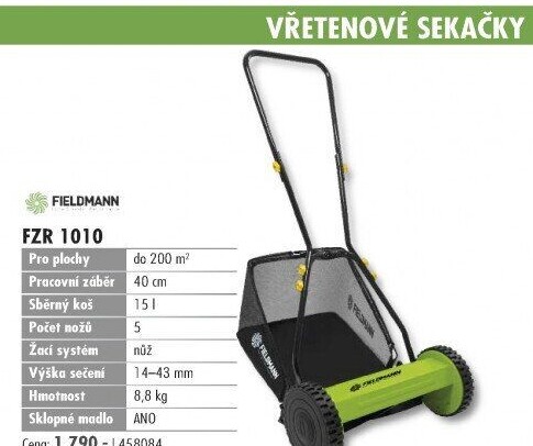 Vřetenová sekačka Fieldmann FZR 1010