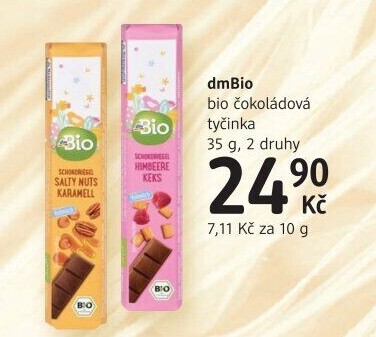Čokoládová tyčinka dm Bio