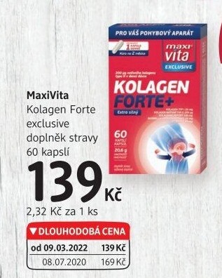 Doplněk stravy Kolagen forte Exclusive MaxiVita