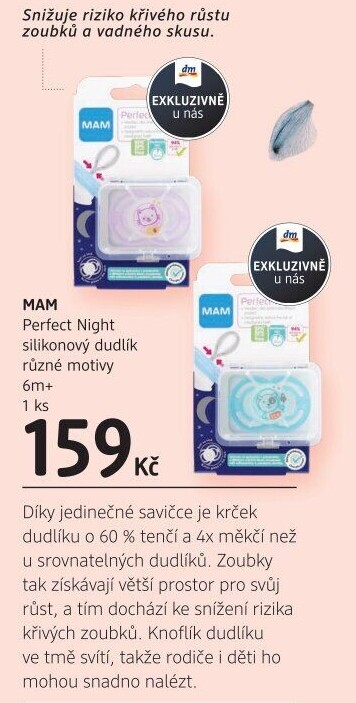 Dudlík silikonový Night MAM