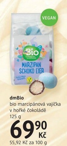 Marcipánová vajíčka v čokoládě dm Bio
