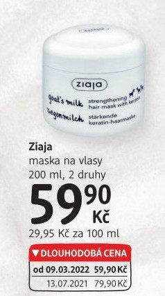 Maska na vlasy Ziaja