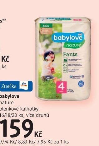 Pleny dětské Babylove Nature Pants