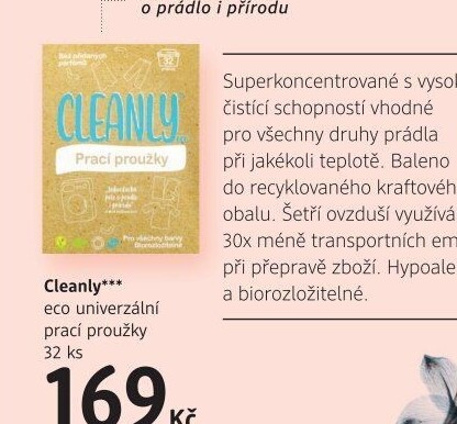 Prací proužky eco Cleanly