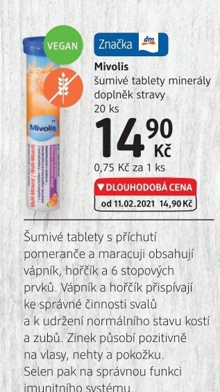 Šumivé tablety Mivolis