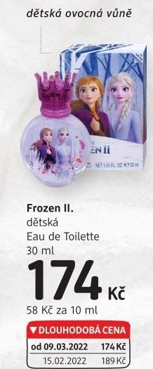 Toaletní voda dětská Frozen