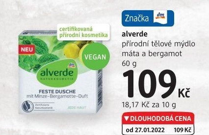 Tuhé mýdlo Alverde