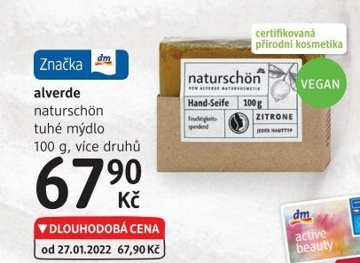 Tuhé mýdlo Naturschön Alverde