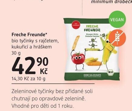 Zeleninové tyčinky bio Freche Freunde