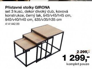 Přístavné stolky Girona