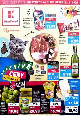 akční leták Kaufland 16.3.2022-22.3.2022