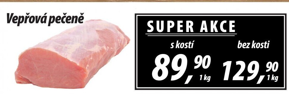 Vepřová pečeně s kostí