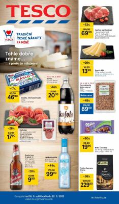 akční leták Tesco 16.3.2022-22.3.2022
