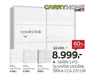 SKŘÍŇ S POSUVNÝMI DVEŘMI