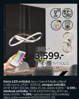 STROPNÍ LED SVÍTIDLO