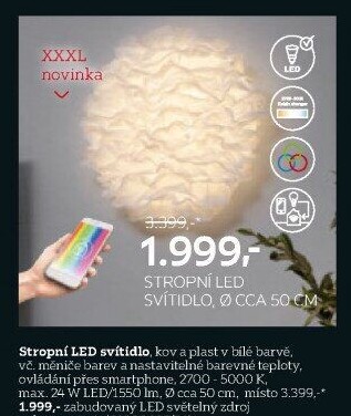 STROPNÍ LED SVÍTIDLO