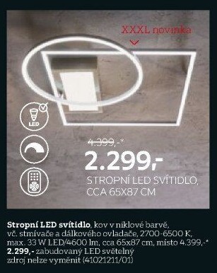 STROPNÍ LED SVÍTIDLO