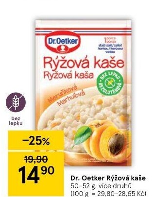 Kaše rýžová bez lepku Dr. Oetker