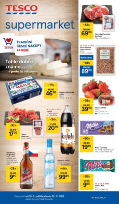 akční leták Tesco 16.3.2022-22.3.2022